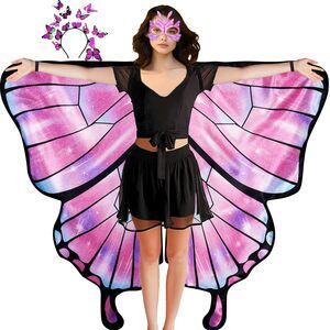 4289 Double Sided Butterfly Wings Costumes For Adults Fairy